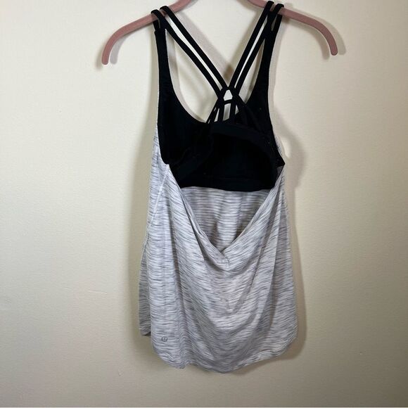 ✨ Lululemon Moment to Movement 2-in-1 Tank Top in Gray and Black - Size 4 - Picture 6 of 11